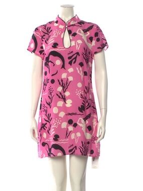 100% silk Rixo Lolita Mono Sea Life Mini Dress